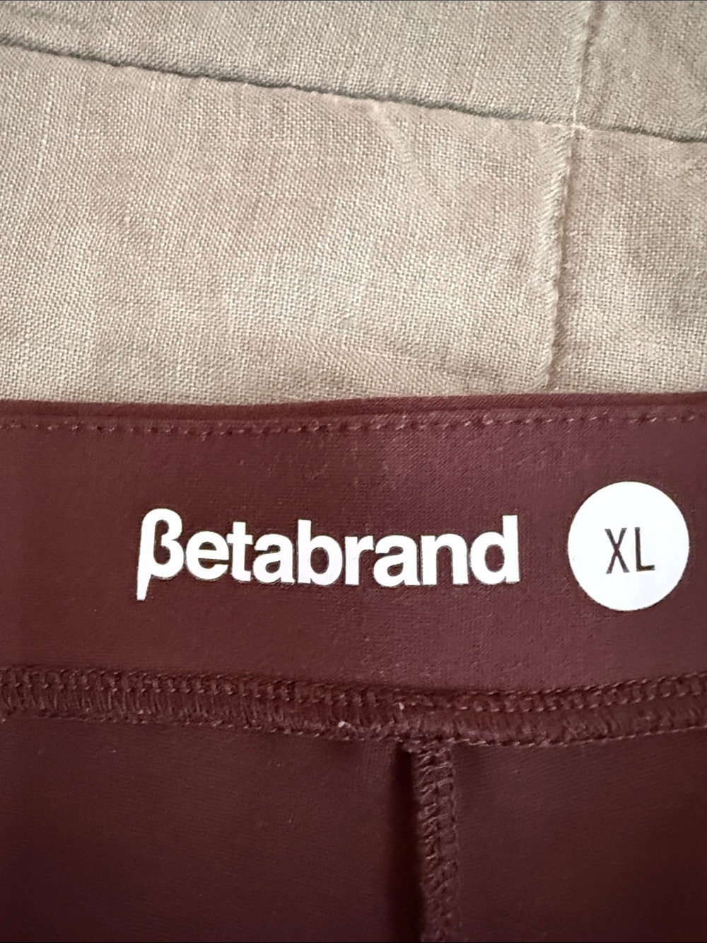 Betabrand SoHo Joggers, Skinny Leg, Size XL, in Chicory - Picture 4 of 5
